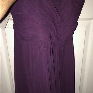 Long strapless formal dress